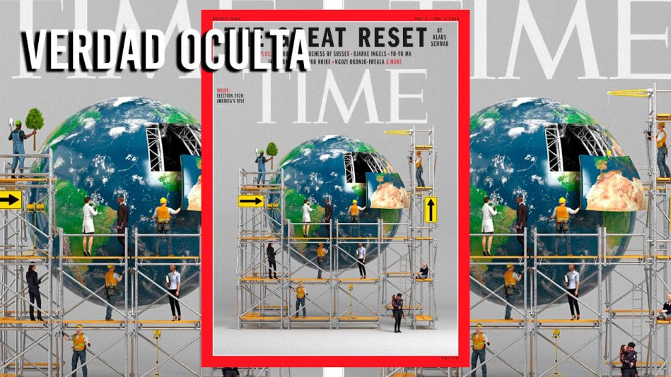 Nueva portada de la revista Time muestra el gran reinicio del mundo