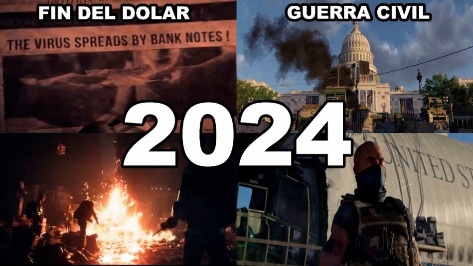 La siniestra predicción del videojuego The Division que anuncia el fin del Dólar y de EE.UU. en 2024