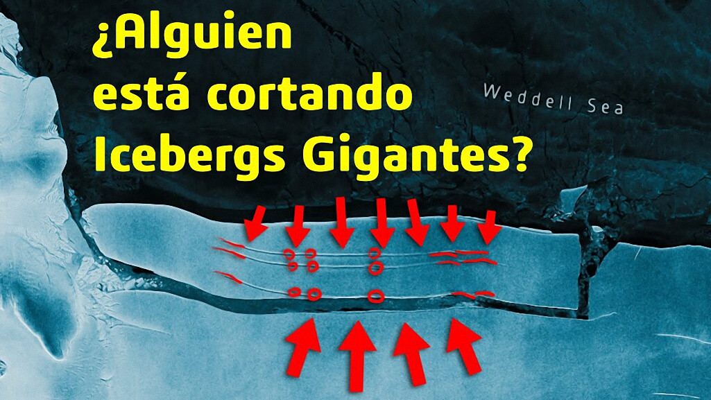 ¿Alguien está cortando Icebergs Gigantes?