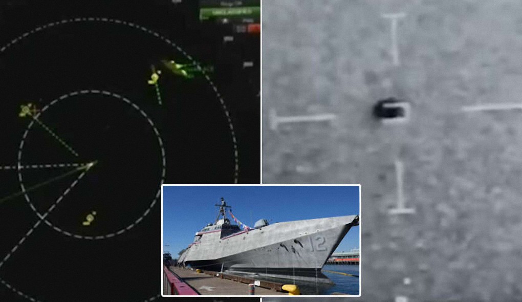 Imágenes de radar filtradas muestran una flota de 14 ovnis persiguiendo un buque de la Marina de EE.UU.