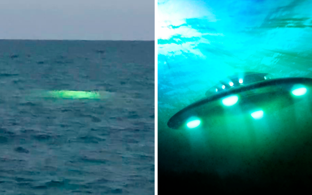 Captan un misterioso ovni luminoso bajo las aguas de Miami