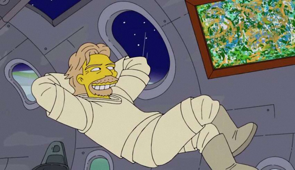 Hace 13 años un episodio de Los Simpson predijo el viaje del multimillonario Richard Branson al espacio