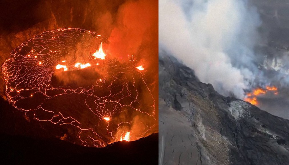 Emiten una alerta roja en Hawái al entrar en erupción el volcán Kilauea