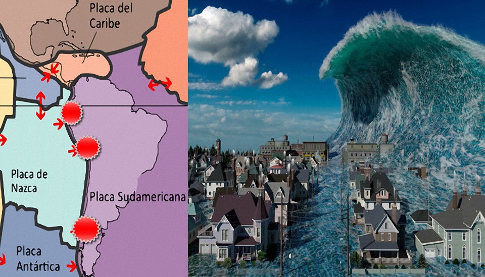 Estudio advierte de posibles tsunamis de 25 a 40 metros de altura en Ecuador, Perú y Chile