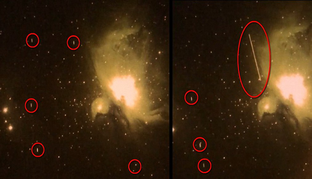 Astrónomo queda perplejo al ver lo que captó con su telescopio, una flota de más de 10 ovnis