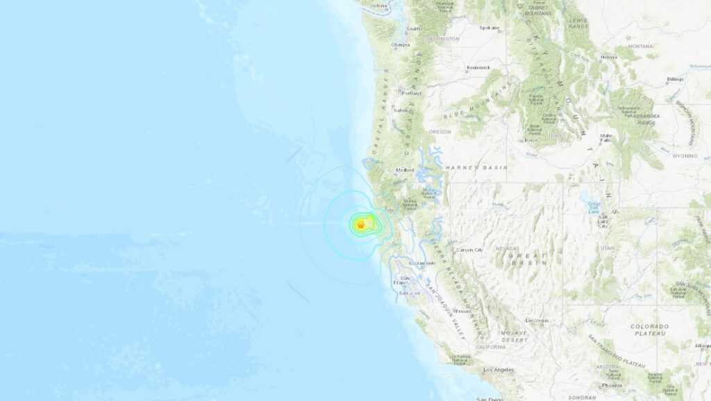 Se registra un fuerte sismo de magnitud 6,2 frente a las costas de California