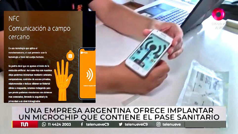 Argentina: empresa ya desarrolla “chips subcutáneos” para implantar el “pase sanitario Covid” en el cuerpo