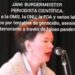 Jane Burgermeister denunció en 2009 a la OMS por la pandemia de gripe aviar