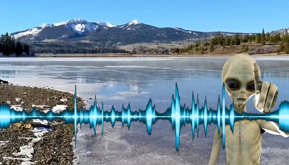 Captan en un lago congelado extraños sonidos «señales extraterrestres» en Colorado, EE.UU