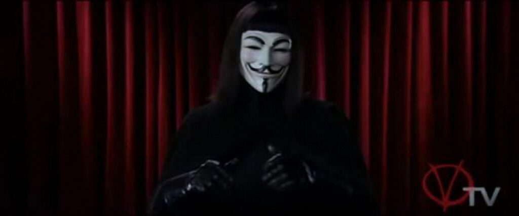 V de Vendetta, discurso TV