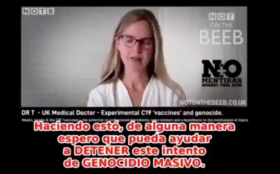 Doctora del Reino Unido denuncia genocidio vacunatorio