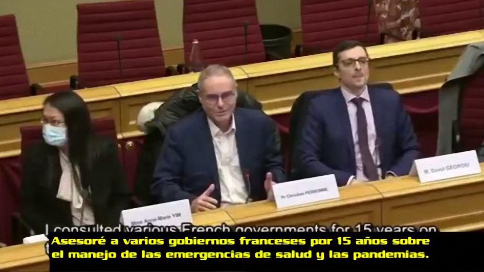 Profesor Christian Peronne en debate sobre el Covid