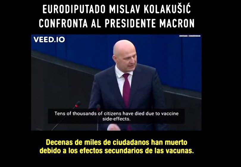 El Eurodiputado Mislav Kolakusic Confronta a Macron