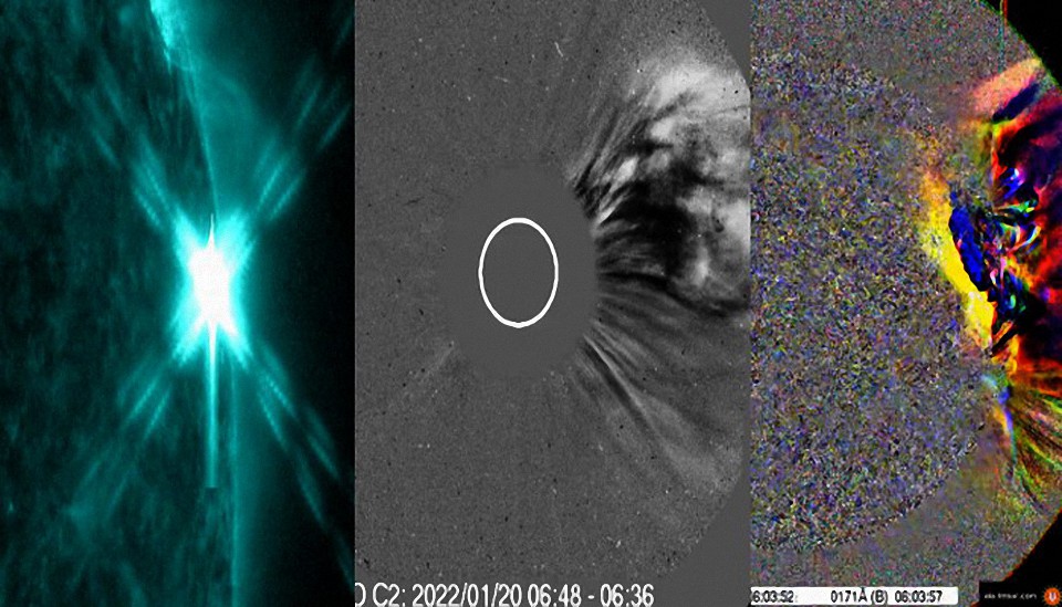 Advertencia de tormenta solar una gran llamarada clase G2 impactará la Tierra este 22, 23 y 24 de enero