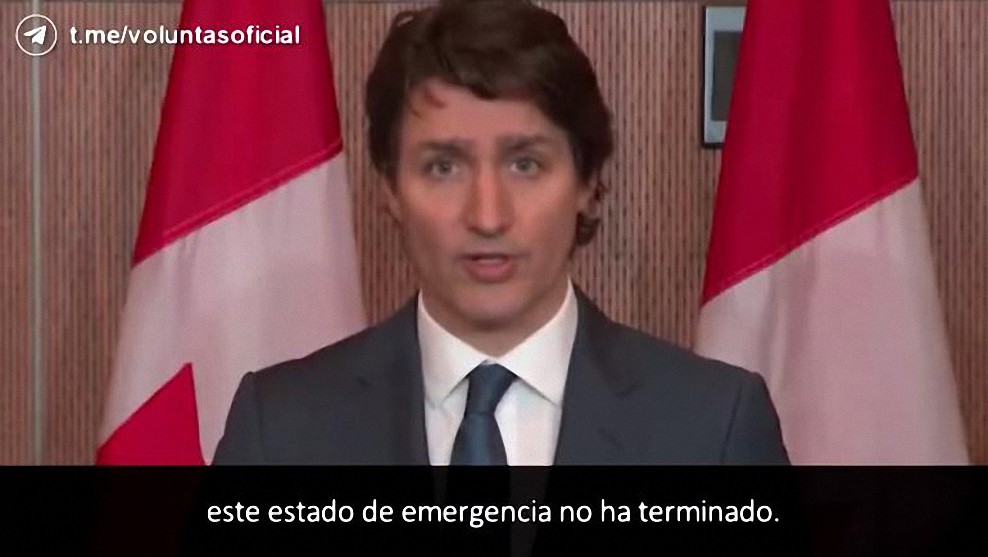 Justin Trudeau: «Aunque el bloqueo haya terminado la Ley de Emergencia se mantendrá»