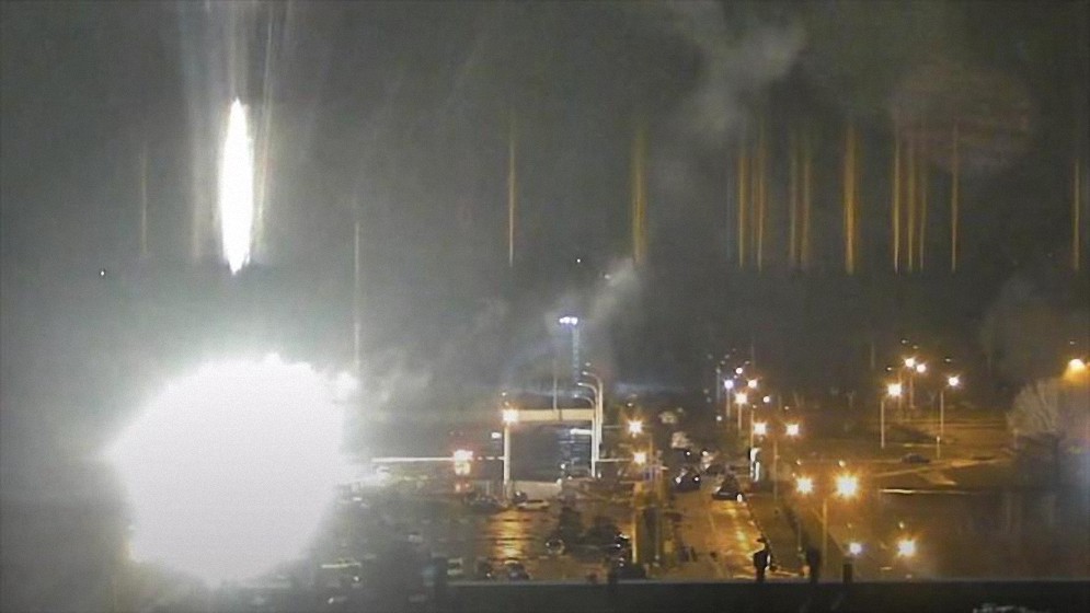 Declarado un incendio en la planta nuclear de Zaporiyia en Ucrania