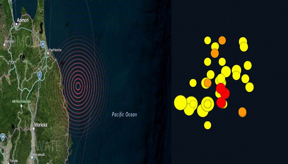 Japón en alerta máxima tras ser sacudido por un enjambre se sismos en las ultimas 48 horas