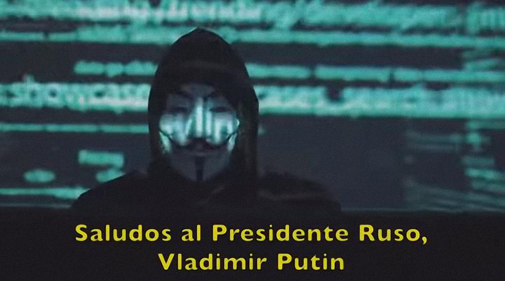 Anonymous envía mensaje a Vladimir Putin