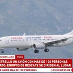 Un Boeing 737 con 132 personas a bordo se estrella en el sur de China