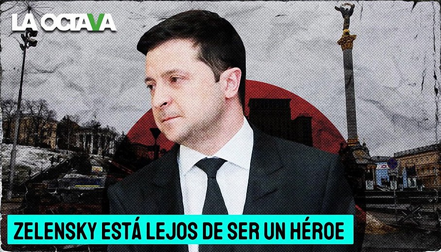 Zelensky no es un héroe es un corrupto y tiene números de popularidad mediocres