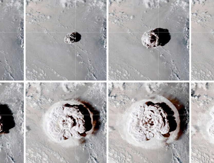 El volcán Tonga desató una onda de choque planetaria única en un siglo