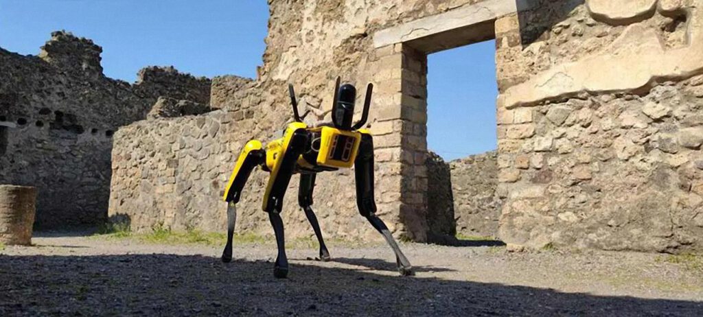 Las ruinas de Pompeya ahora serán protegidas por un perro guardián robótico