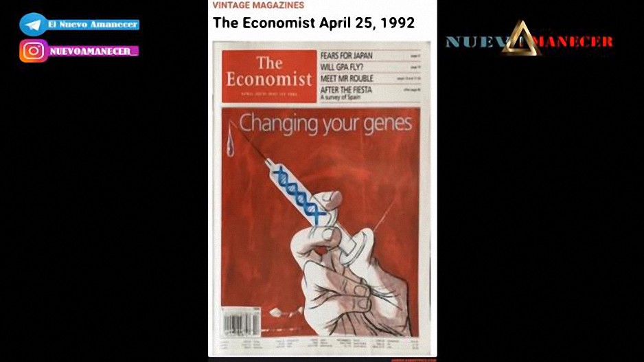 Esta portada de “The Economist” de (1992) es realmente muy curiosa (Changing Your Genes)