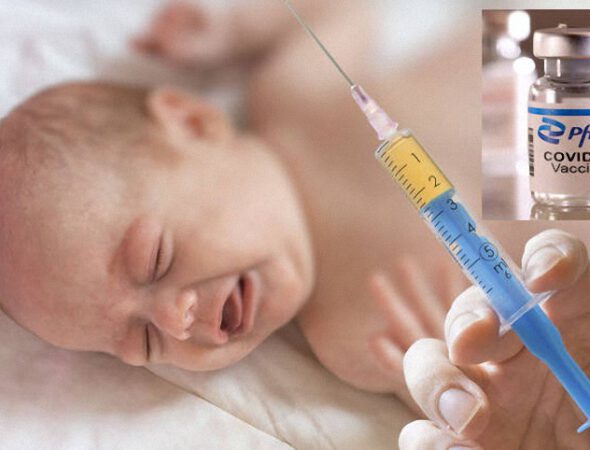 bebé llanto vacuna jeringuilla inyección