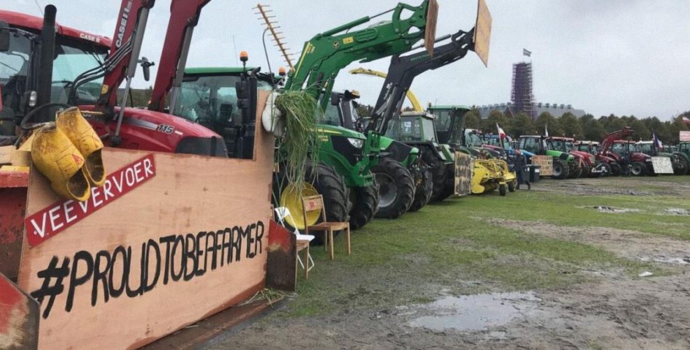 La protesta de los granjeros holandeses y la guerra por los alimentos