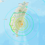 Un terremoto de magnitud 6,9 sacude Taiwán