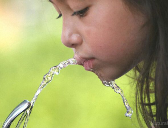 Girl-Drinking-Water-Fountain