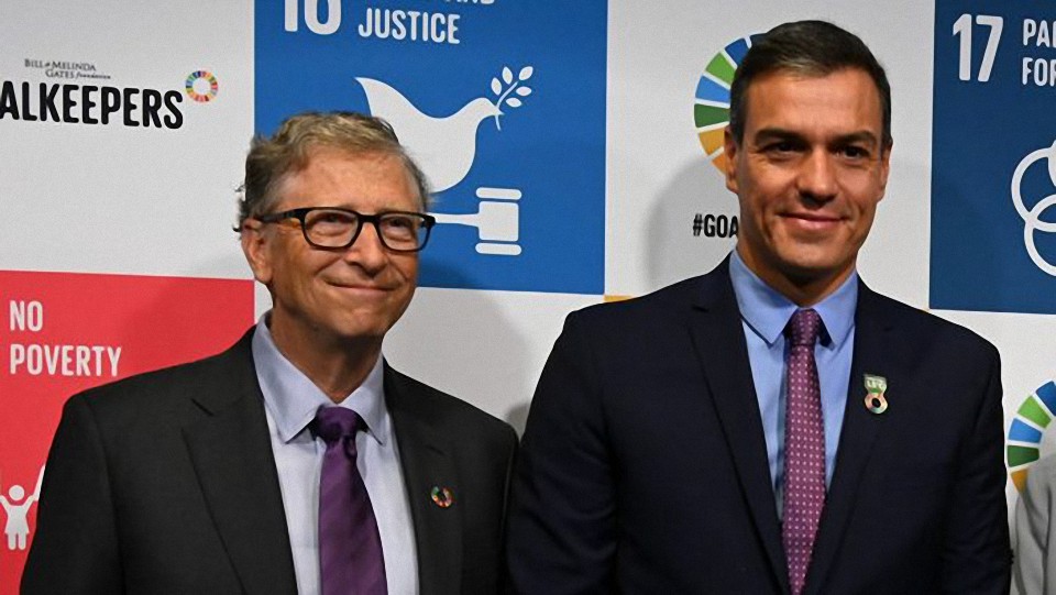 Pedro Sánchez donará 130 millones a una entidad fundada por Bill Gates para cumplir con los objetivos de la Agenda 2030