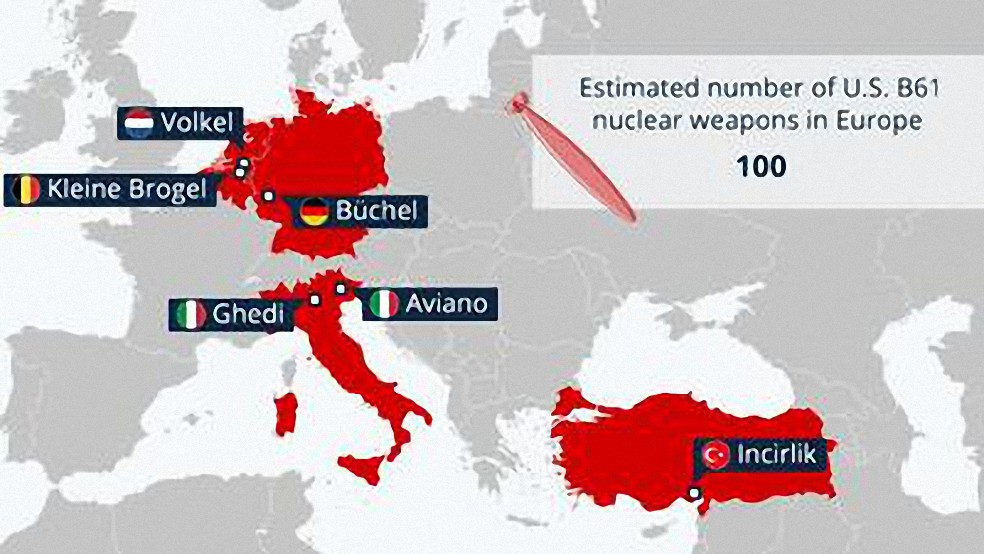 Aquí es donde se almacenan las bombas nucleares estadounidenses en Europa