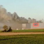 Enorme incendio en una importante planta de procesamiento de carne, esta vez en Polonia