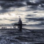 Submarino nuclear golpeado por un objeto submarino que viaja más rápido que la velocidad del sonido