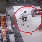 Cámara de seguridad muestra a un vigilante de seguridad hablando con un fantasma en un hospital de Argentina