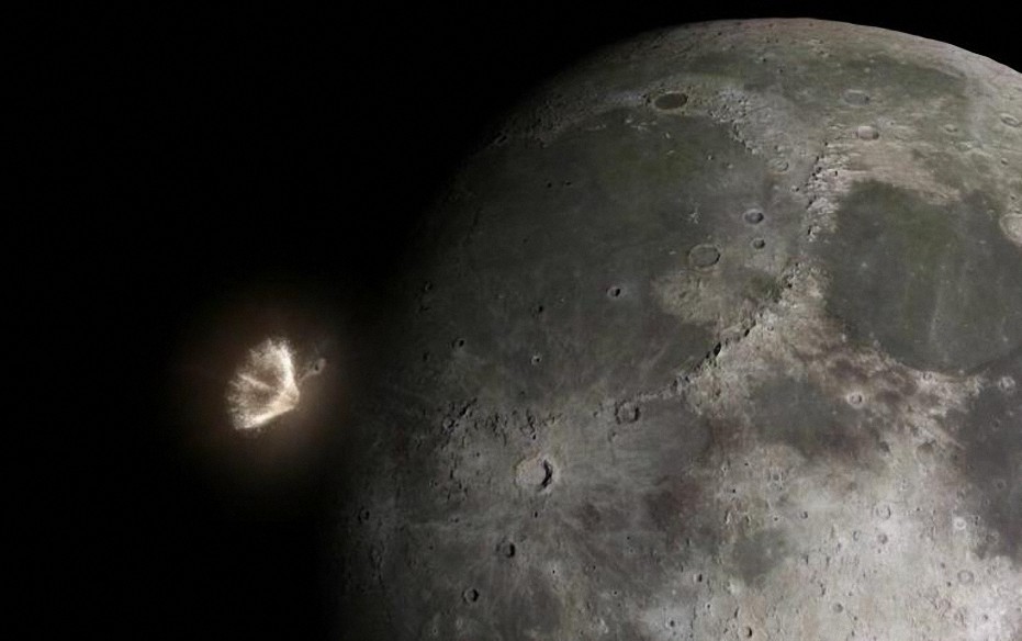 Captan el momento en el que un meteorito impacta contra la Luna