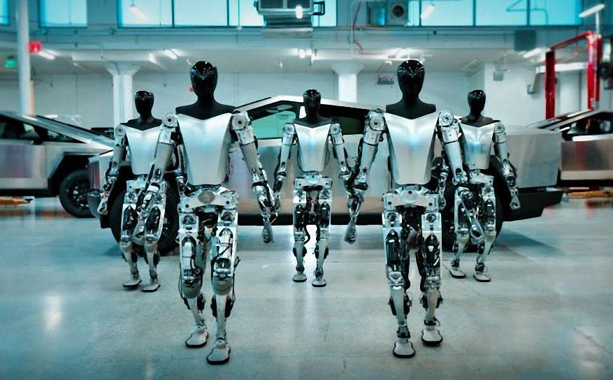 Tesla Bots: los robots humanoides de Elon Musk ya caminan