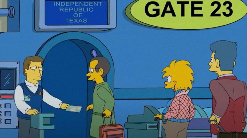 ¿Habrían predicho ‘Los Simpson’ la creación de la República Independiente de Texas?