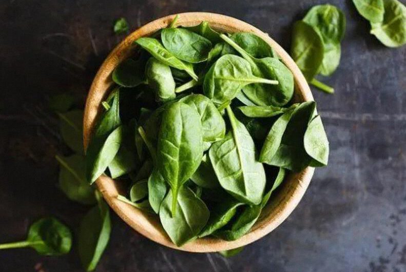 Espinaca, campeona en varios minerales y vitaminas