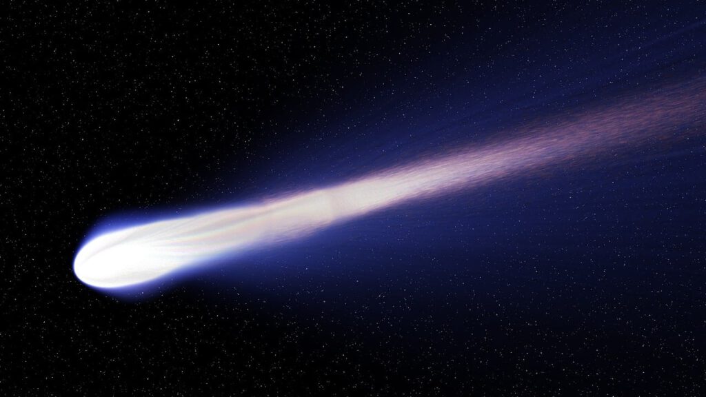 El cometa diablo se acerca tiene cuernos o alas