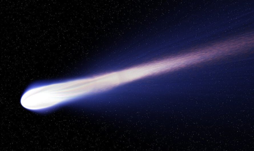 El cometa diablo se acerca tiene cuernos o alas