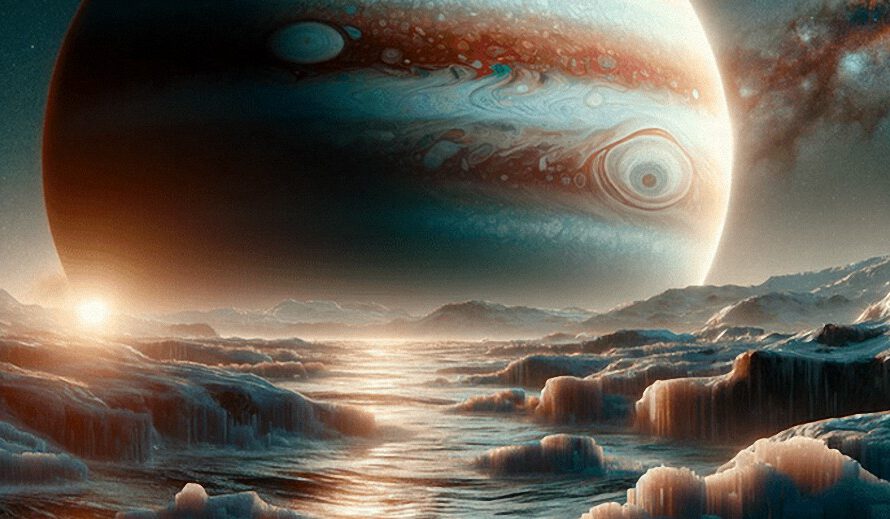 Un ovni triangular de un kilómetro de ancho fue encontrado en Europa, la luna de Júpiter