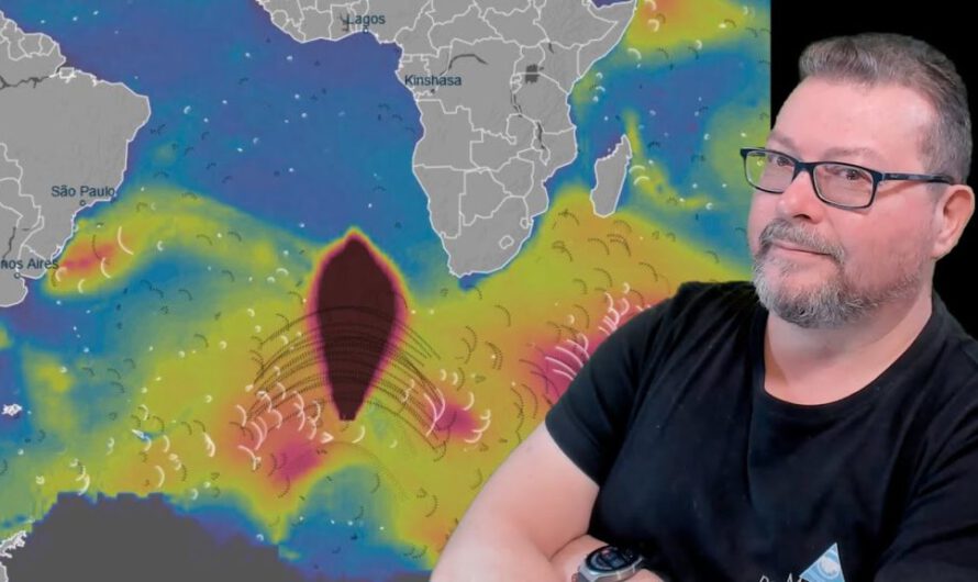 Espectacular anomalía en el Atlántico Sur