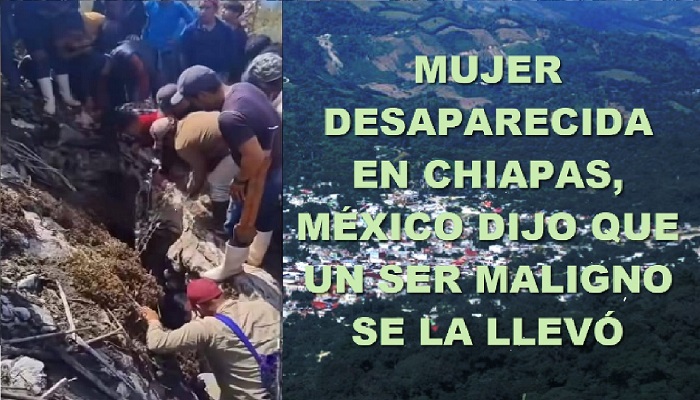 Mujer desaparecida dijo que un ser maligno se la llevó, la localizaron en una cueva